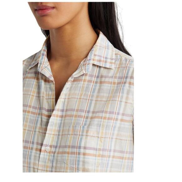 Frank & Eileen the Eileen relaxed linen blend button up shirt size small - Picture 4 of 13